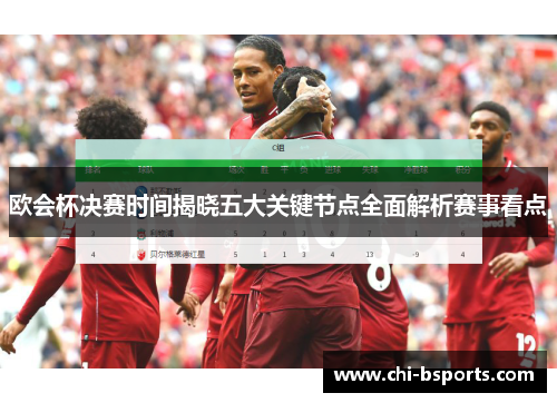 欧会杯决赛时间揭晓五大关键节点全面解析赛事看点